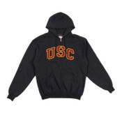USC Trojan Basics Heritage Charcoal Full-Zip Fleece Hoodie